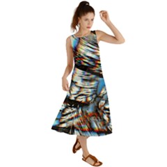 Rainbow Vortex Summer Maxi Dress