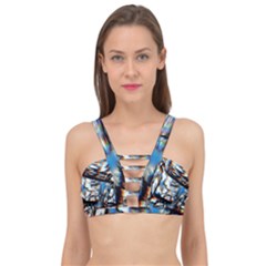 Rainbow Vortex Cage Up Bikini Top