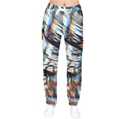 Rainbow Vortex Women velvet Drawstring Pants