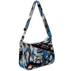 Rainbow Vortex Zip Up Shoulder Bag