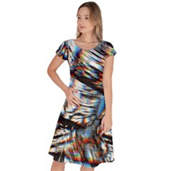 Rainbow Vortex Classic Short Sleeve Dress