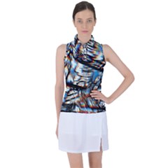 Rainbow Vortex Women s Sleeveless Polo Tee