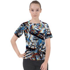 Rainbow Vortex Women s Sport Raglan Tee