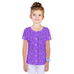 Paradise Flowers In A Peaceful Environment Of Floral Freedom Kids  One Piece Tee