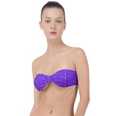 Paradise Flowers In A Peaceful Environment Of Floral Freedom Classic Bandeau Bikini Top 