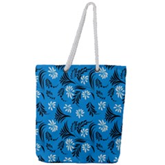 Folk Flowers Art Pattern Floral  Surface Design  Seamless Pattern Full Print Rope Handle Tote (large) by Eskimos