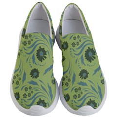 Folk Flowers Art Pattern Women s Lightweight Slip Ons by Eskimos