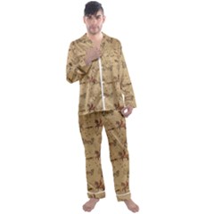 Foxhunt Horse And Hounds Men s Long Sleeve Satin Pajamas Set by Abe731