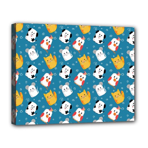 Funny Pets Canvas 14  X 11  (stretched) by SychEva