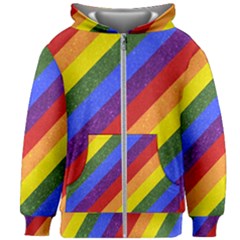 Lgbt Pride Motif Flag Pattern 1 Kids  Zipper Hoodie Without Drawstring by dflcprintsclothing