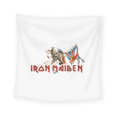 Iron Maiden Flag England Square Tapestry (small) by youclothdesign
