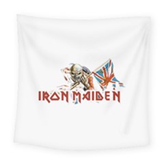 Iron Maiden Flag England Square Tapestry (large) by youclothdesign