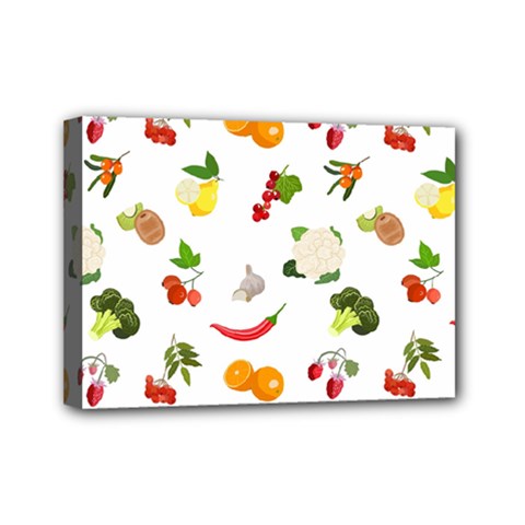 Fruits, Vegetables And Berries Mini Canvas 7  X 5  (stretched) by SychEva