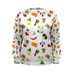 Fruits, Vegetables And Berries Women s Sweatshirt by SychEva