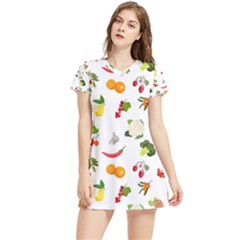 Fruits, Vegetables And Berries Women s Sports Skirt by SychEva