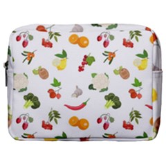 Fruits, Vegetables And Berries Make Up Pouch (large) by SychEva