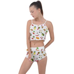 Fruits, Vegetables And Berries Summer Cropped Co-ord Set by SychEva