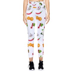 Fruits, Vegetables And Berries Pocket Leggings  by SychEva