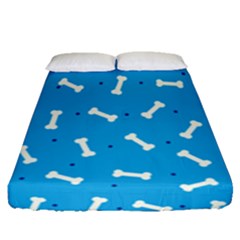 Dog Love Fitted Sheet (queen Size) by designsbymallika