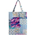 Blue Wavespastel Zipper Classic Tote Bag View1