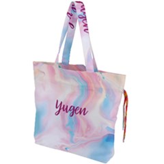 Yugen Drawstring Tote Bag by designsbymallika