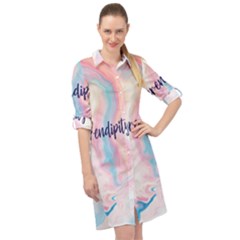 Serenditpity Long Sleeve Mini Shirt Dress by designsbymallika