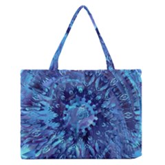 Fuzzball Mandala Zipper Medium Tote Bag by MRNStudios