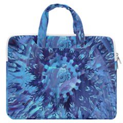 Fuzzball Mandala Macbook Pro Double Pocket Laptop Bag by MRNStudios