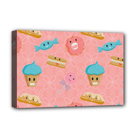 Toothy Sweets Deluxe Canvas 18  X 12  (stretched) by SychEva