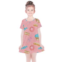 Toothy Sweets Kids  Simple Cotton Dress by SychEva