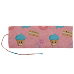 Toothy Sweets Roll Up Canvas Pencil Holder (m) by SychEva