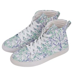 Splatter Abstract Bright Print Men s Hi-top Skate Sneakers by dflcprintsclothing