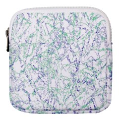 Splatter Abstract Bright Print Mini Square Pouch by dflcprintsclothing