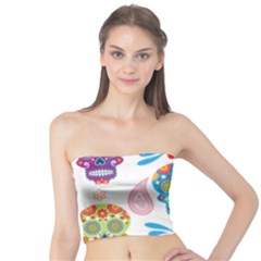 Boho Skull Vibe Tube Top by designsbymallika