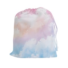 Morning Sky Love Drawstring Pouch (2xl) by designsbymallika