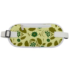 Folk Flowers Art Pattern Floral  Rounded Waist Pouch