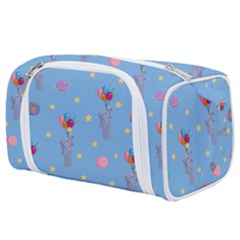 Baby Elephant Flying On Balloons Toiletries Pouch