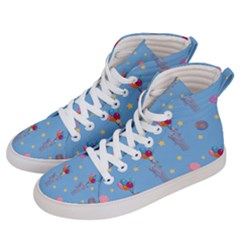 Baby Elephant Flying On Balloons Women s Hi-top Skate Sneakers by SychEva