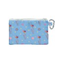 Baby Elephant Flying On Balloons Canvas Cosmetic Bag (Small) View2