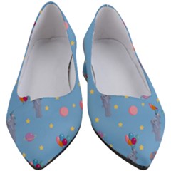 Baby Elephant Flying On Balloons Women s Block Heels  by SychEva