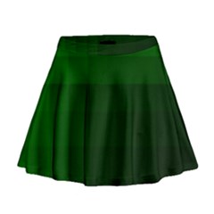 Zappwaits-green Mini Flare Skirt