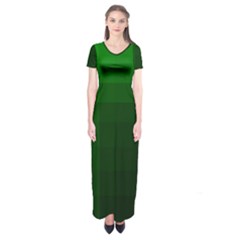 Zappwaits-green Short Sleeve Maxi Dress