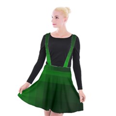 Zappwaits-green Suspender Skater Skirt by zappwaits