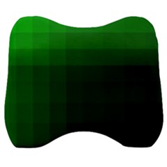 Zappwaits-green Velour Head Support Cushion by zappwaits