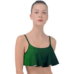 Zappwaits-green Frill Bikini Top by zappwaits