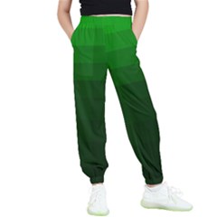 Zappwaits-green Kids  Elastic Waist Pants by zappwaits