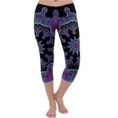 Framed Mandala Capri Yoga Leggings by MRNStudios