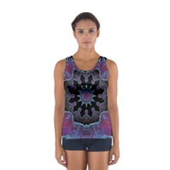 Framed Mandala Sport Tank Top  by MRNStudios