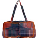 blue and orange plaid Multi Function Bag View1