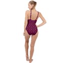 pattern High Neck One Piece Swimsuit View2
